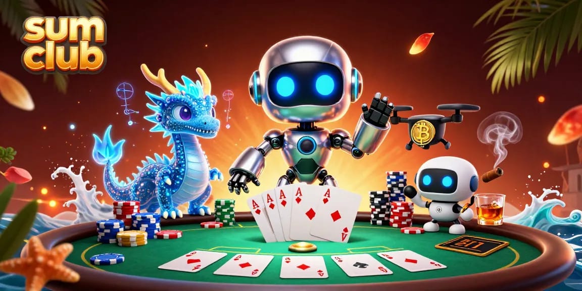Engage with the thrilling world of sum club gaming, showcasing poker excitement and immersive elements.