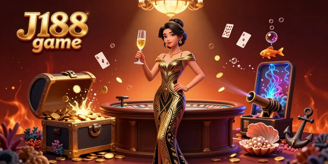 Engage with the J188 game in an exciting gambling scene featuring rich visuals and dynamic elements.