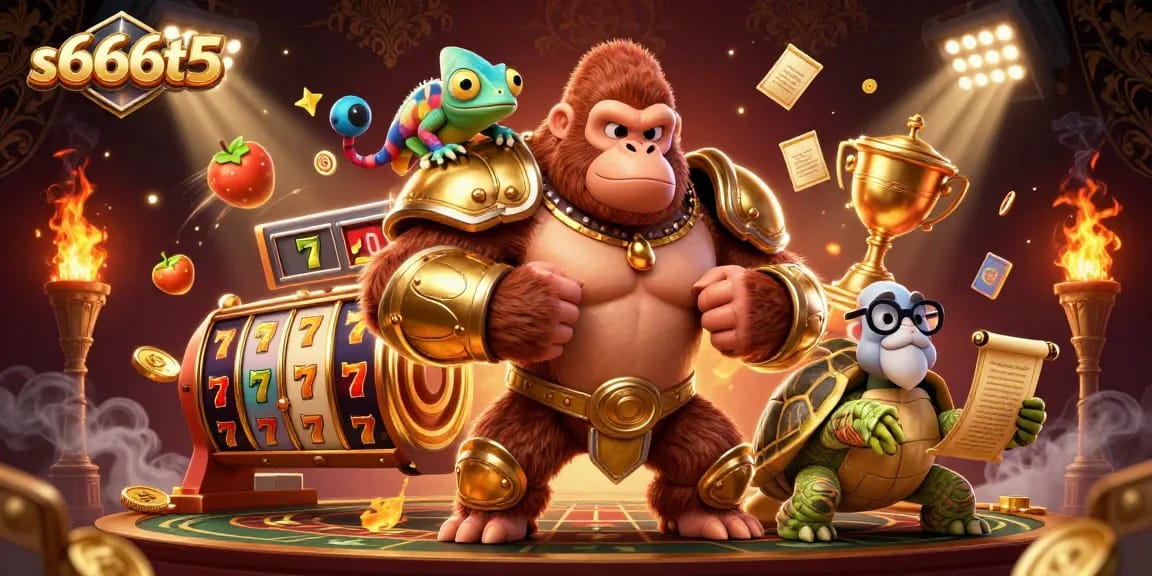 Experience thrilling gameplay at s666t5 with dynamic slot reels and vibrant casino elements.