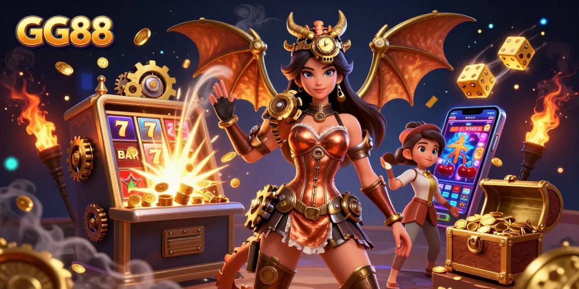 Experience the thrill of GG88 with dynamic slot machine action and captivating game visuals.
