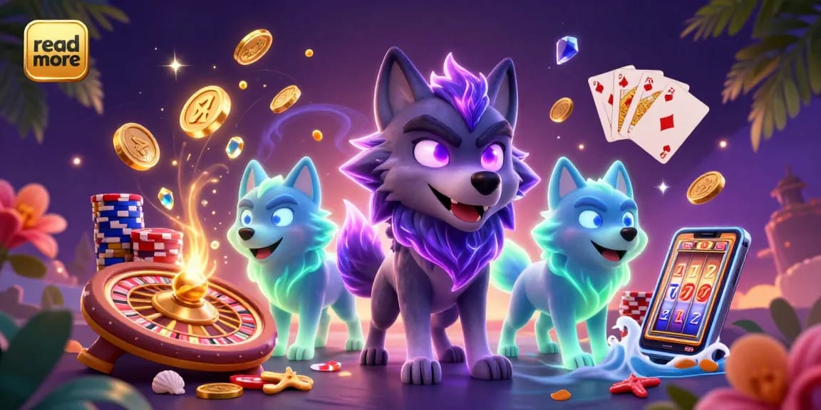 Read more about thrilling casino action featuring ghostly wolf characters and cascading golden coins.