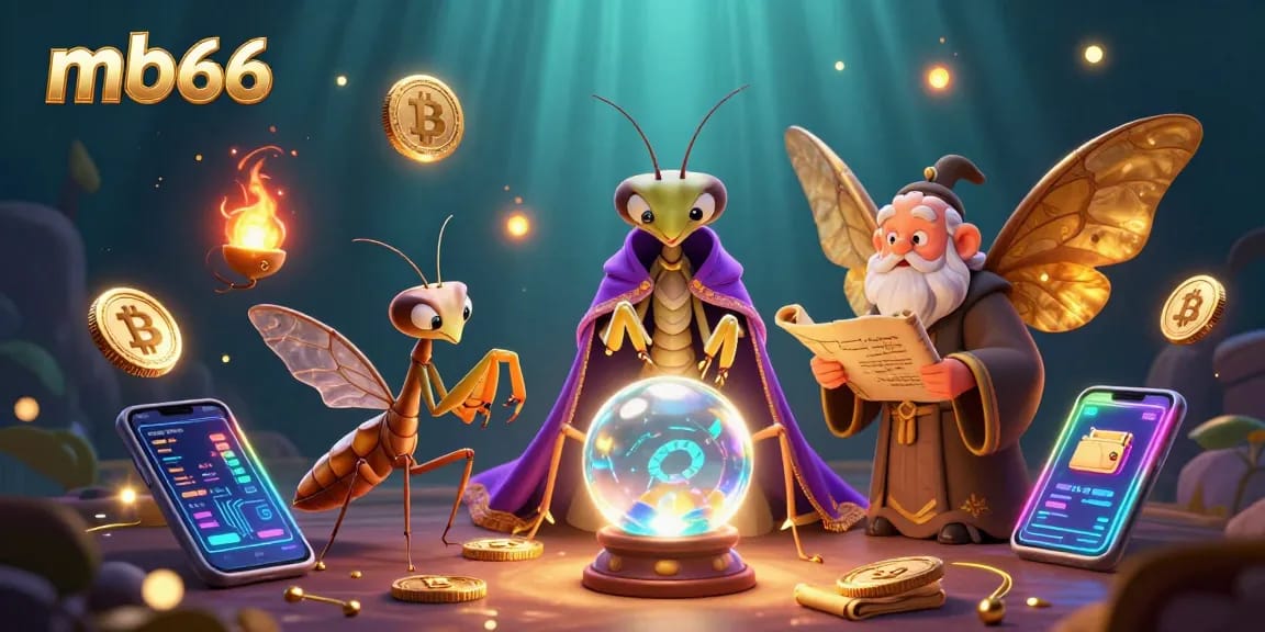 Experience winning strategies at mb66 with an engaging illustration of a fortune teller and ancient librarian.