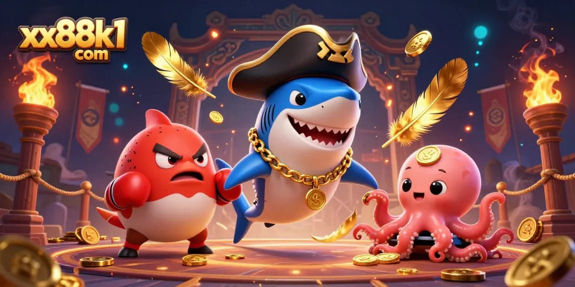 Experience thrilling gaming adventures at xx88k1 com with vibrant pirate characters and dynamic casino elements.