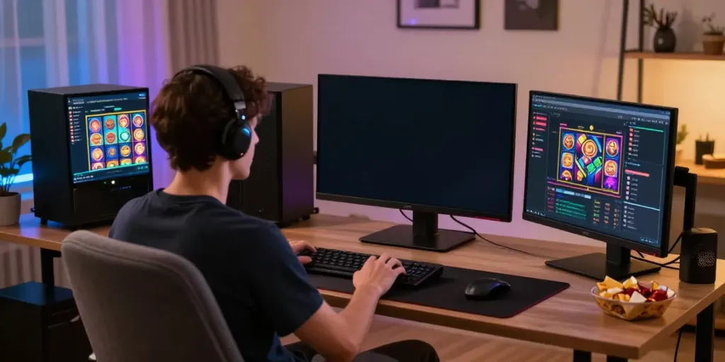 Nohuwin gaming experience with vibrant graphics and engaging atmosphere.