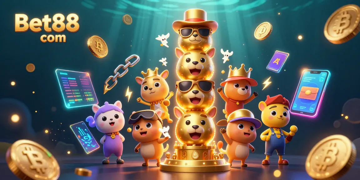Engage in thrilling gameplay at Bet88 com with vibrant casino characters and dynamic symbols.