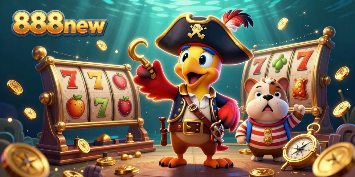 Engage in exciting gaming at 888new with vibrant 3D characters and dynamic slot symbols.
