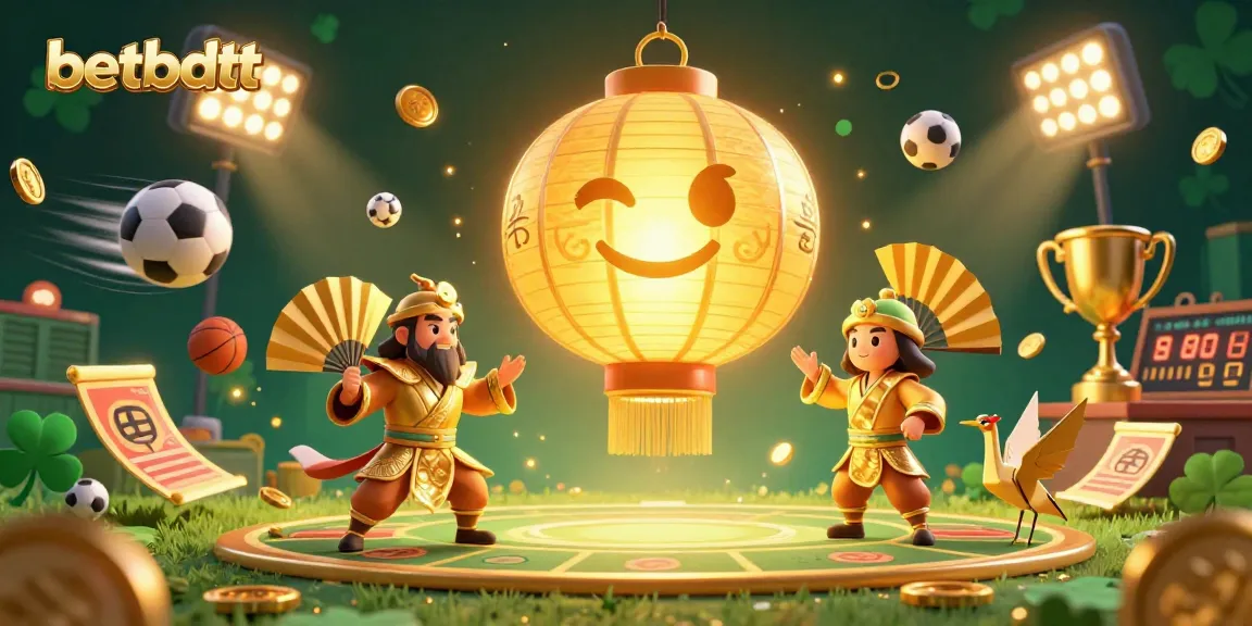 Engage in thrilling betting action with betbdtt's vibrant sports betting illustration