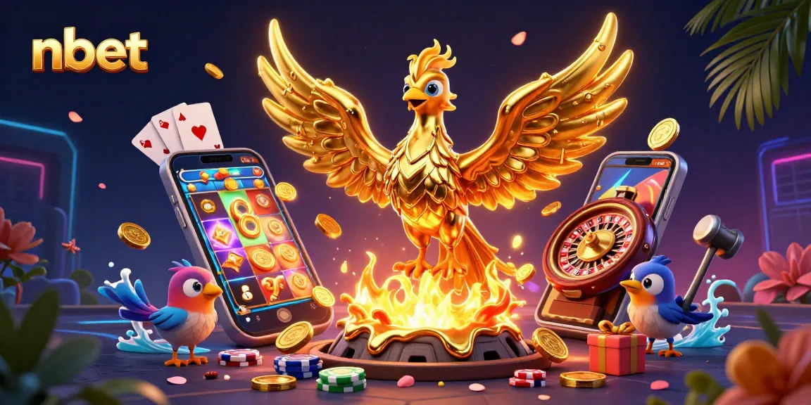 Experience thrilling gameplay with nbet through dynamic slot machines and golden rewards in an exciting 3D scene.