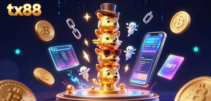 Engage with tx88's vibrant cryptocurrency casino scene featuring arcane energies and digital excitement.