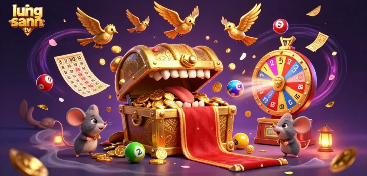 Lương Sơn TV offers exciting live betting adventures with vibrant lottery balls and prize elements.