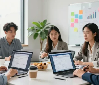 在现代办公环境中，团队成员使用WPS进行高效协作。